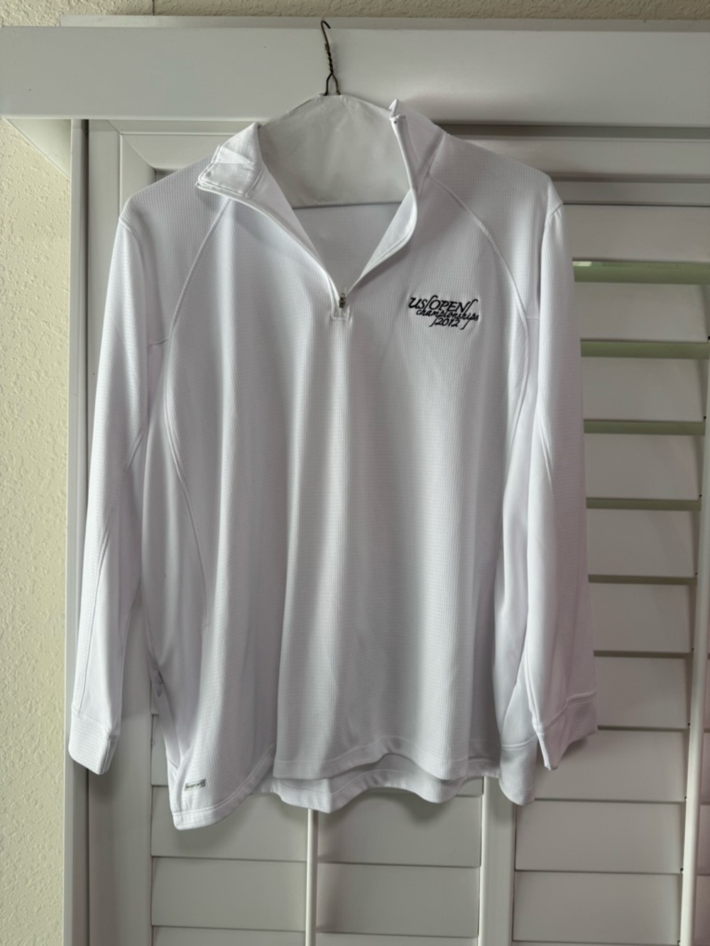 US Open Ladies White Quarter-Zip Pullover size xl